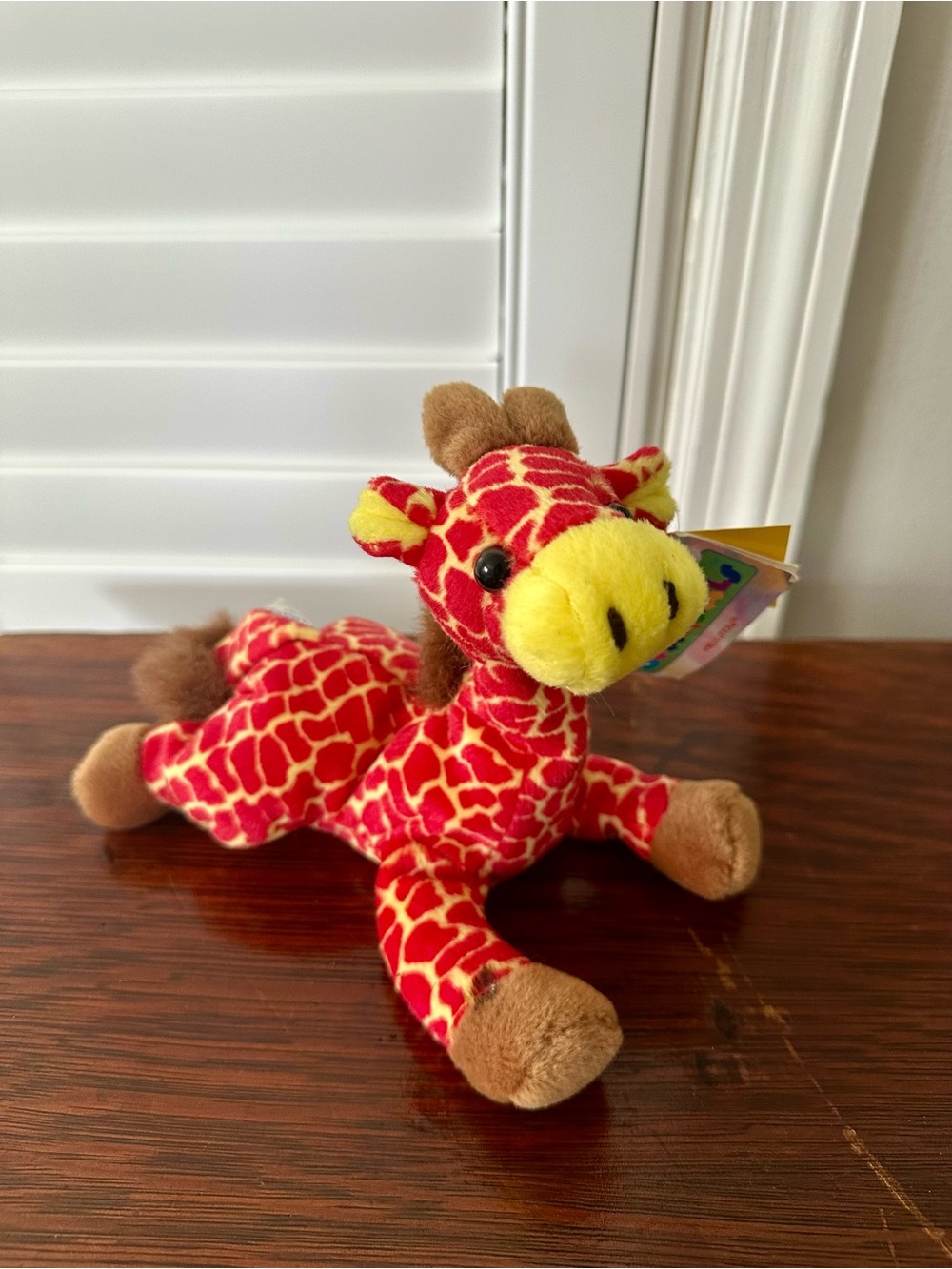 Bean Pals kellytoy Red & Yellow Giraffe Stuffed Toy - Soft Kids Animal Plush